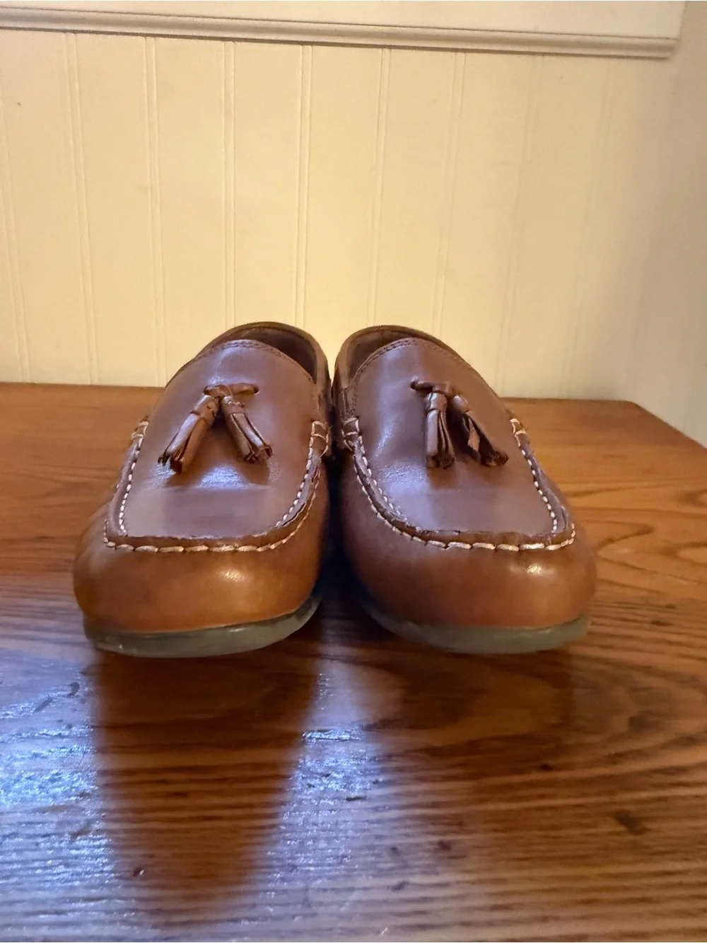 Nordstrom Brown Leather Tassel Loafers for Kids